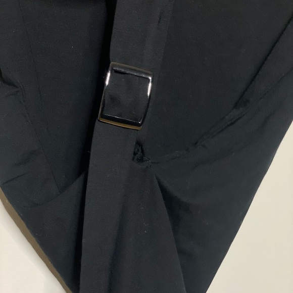 Reformation Jemma Knit Dress in Black Sleeveless Mini Belt Stretchy - Picture 9 of 10